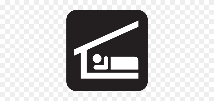 Sleeping Shelter Black Png Icons Clipart