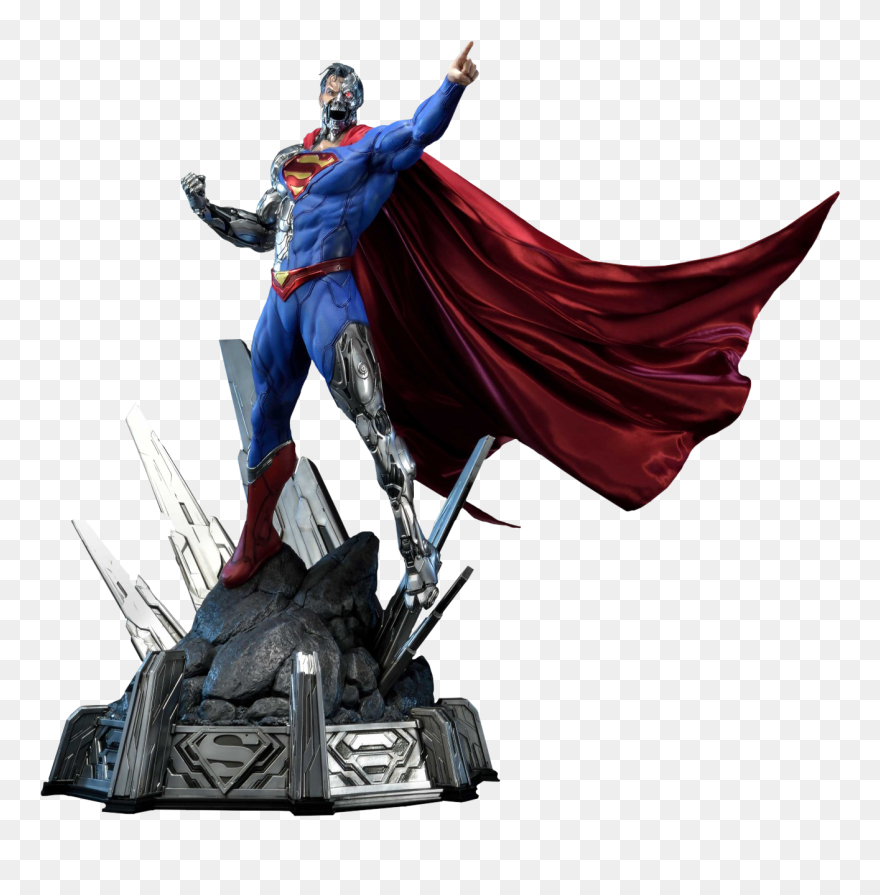 Cyborg Superman 1/3 Scale Statue - Cyborg Superman Prime Studio Clipart