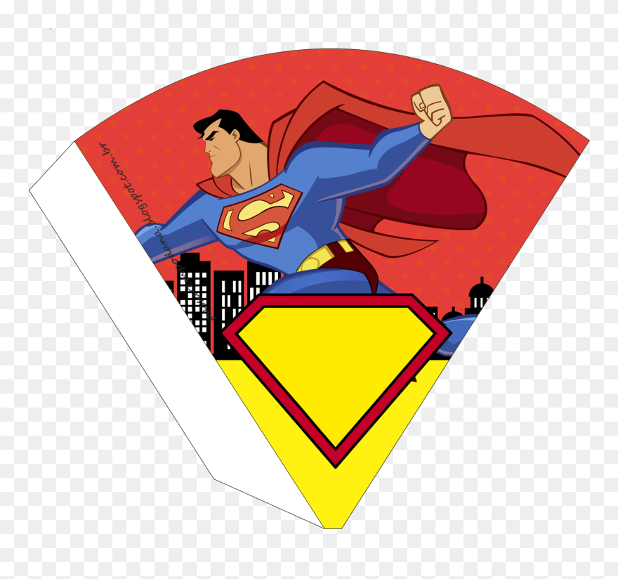 Transparent Superman Clipart - Cone Do Super Man - Png Download