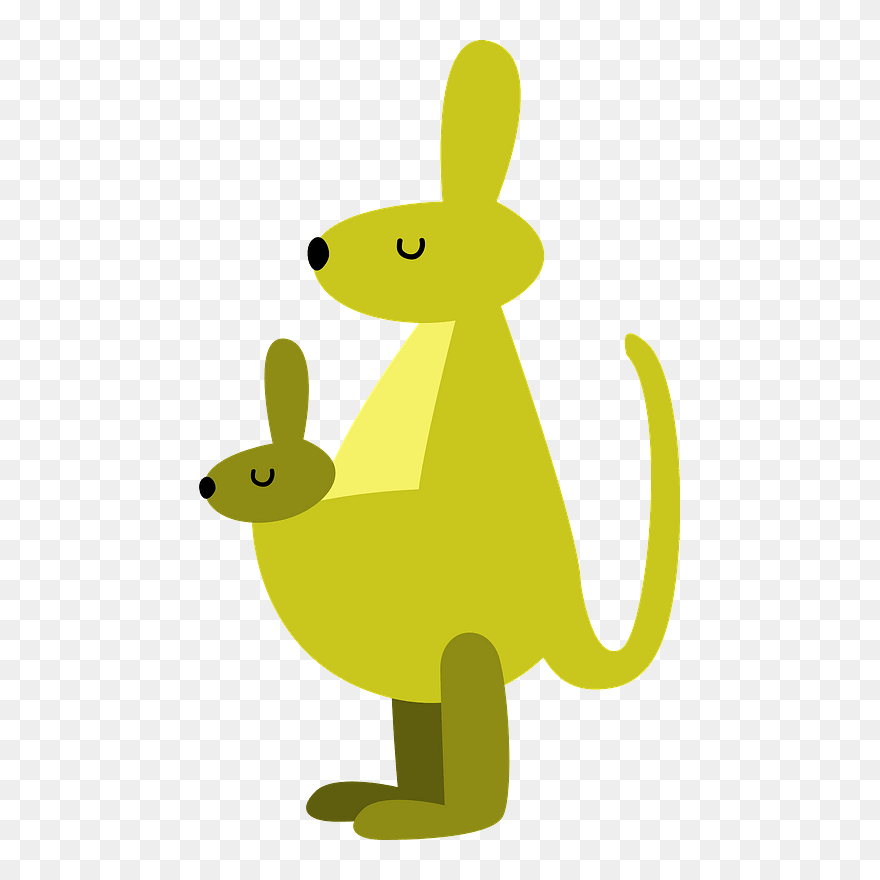Kangaroos Animal Clipart - Cartoon - Png Download
