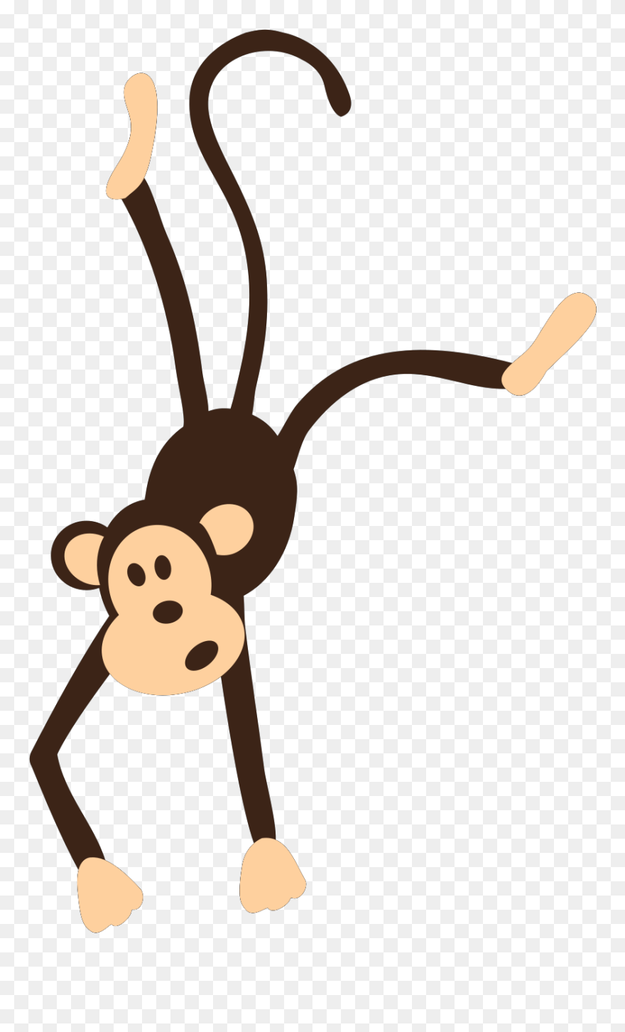 Zoo Animals Clipart Transparent , Png Download - Hanging Monkey Clipart