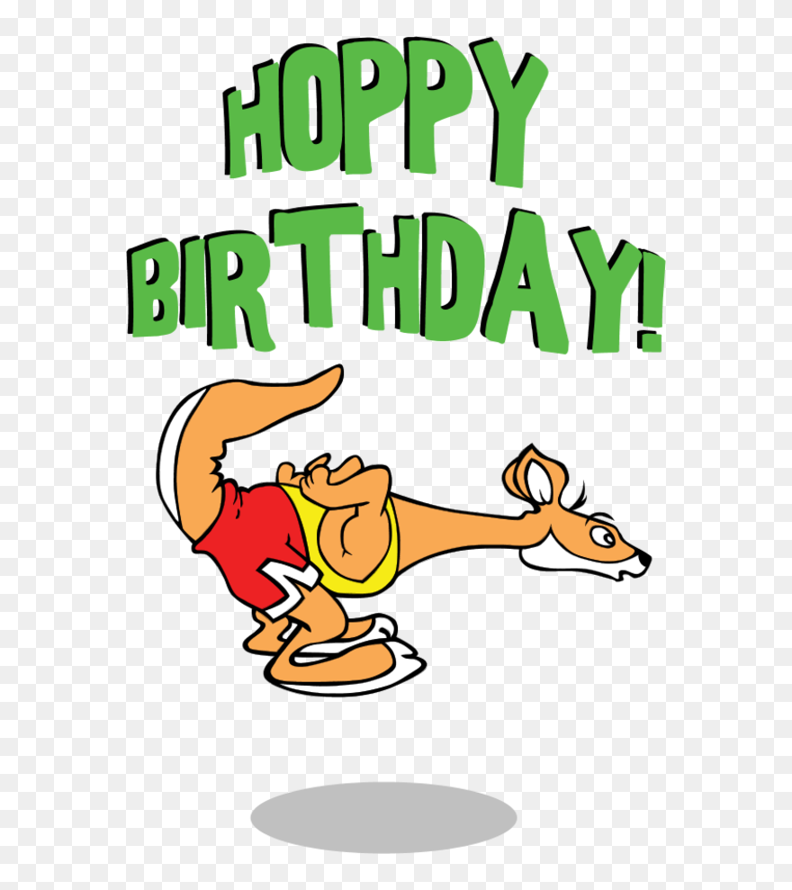 Kangaroo Happy Birthday - Happy Birthday Clip Art - Png Download
