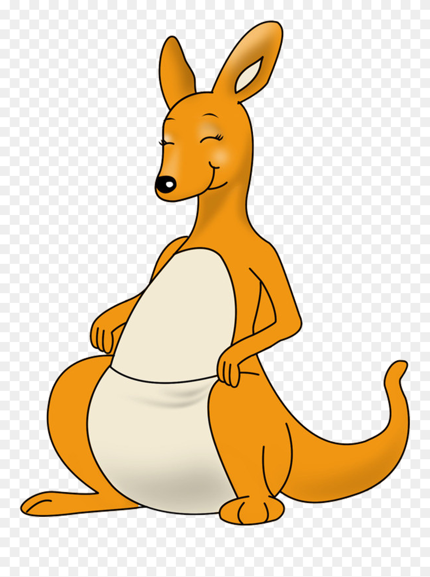 Australia Cartoon Clip Art - Transparent Kangaroo Clipart - Png Download