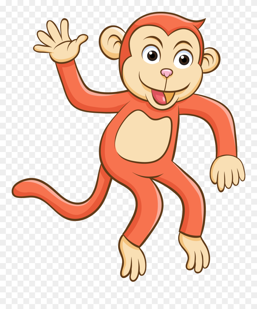 Ape Clipart Orange Monkey - Orange Monkey Ape - Png Download