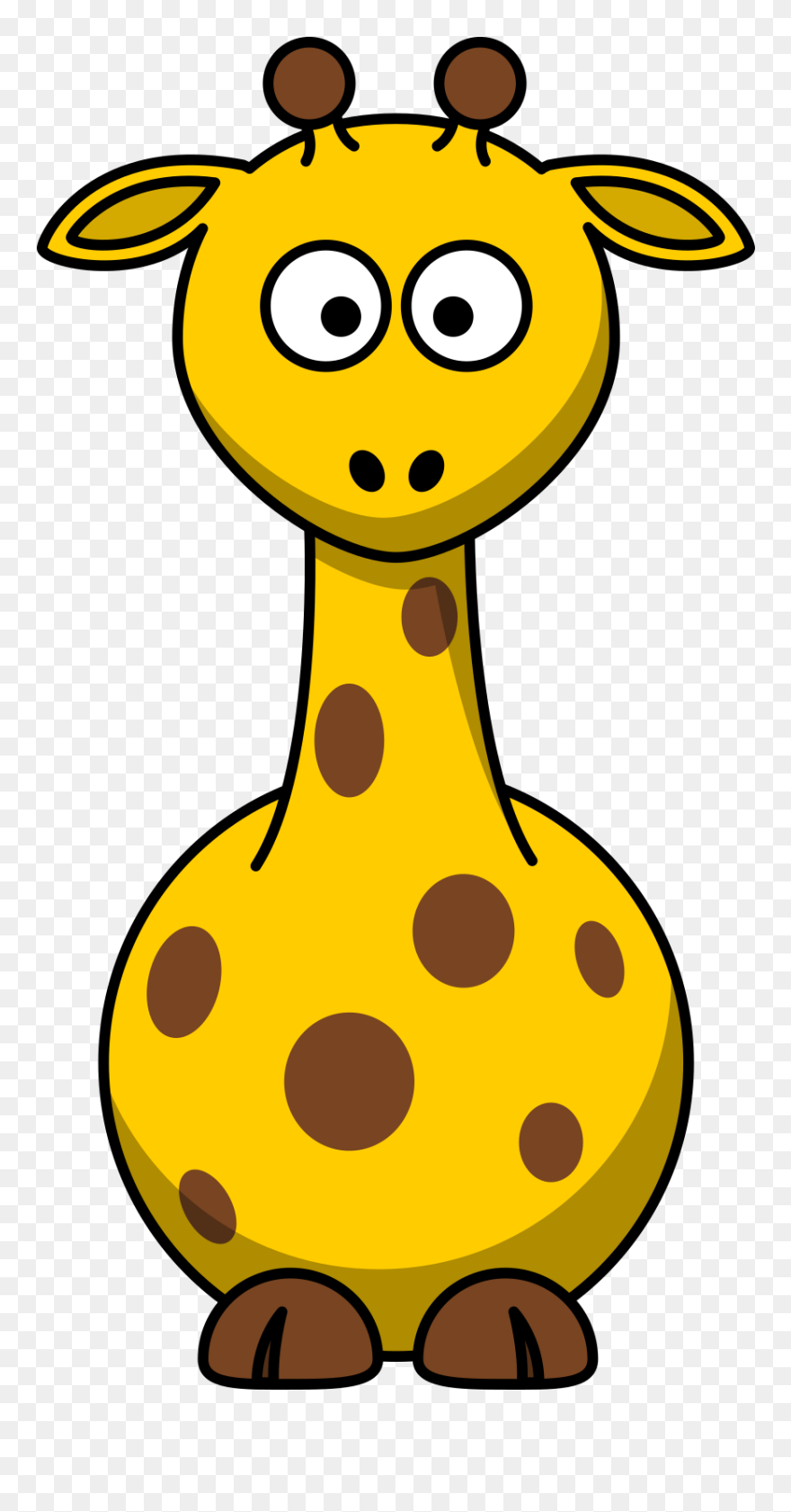 Clipart Cartoon Giraffe - Png Download