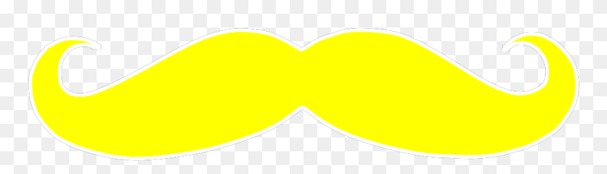 Mustache, No Background Svg Clip Arts - Crescent - Png Download
