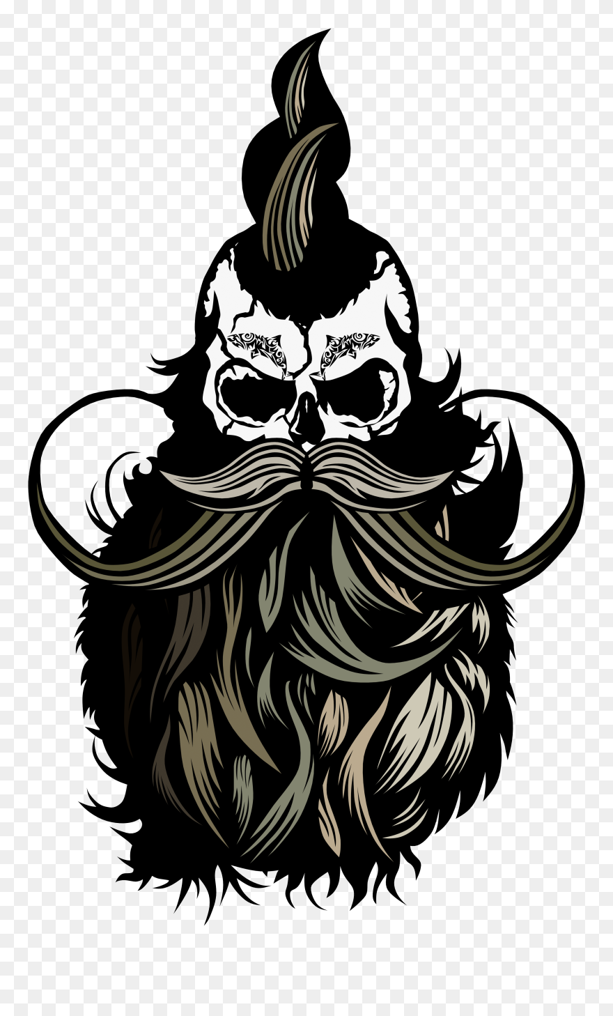 Beard Clipart Texture - T-shirt - Png Download