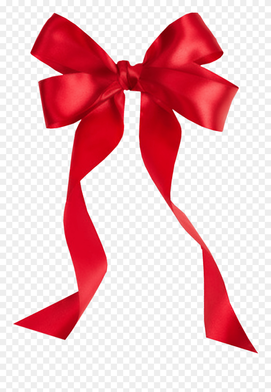 Bow Clipart Red - Transparent Background Red Ribbon Png