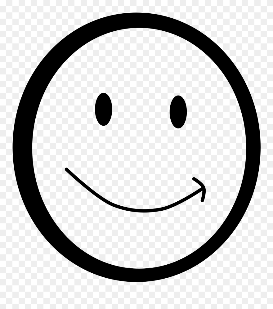 Happy Face Mustache Svg Clip Arts - Stick Figure Smiling Face - Png Download