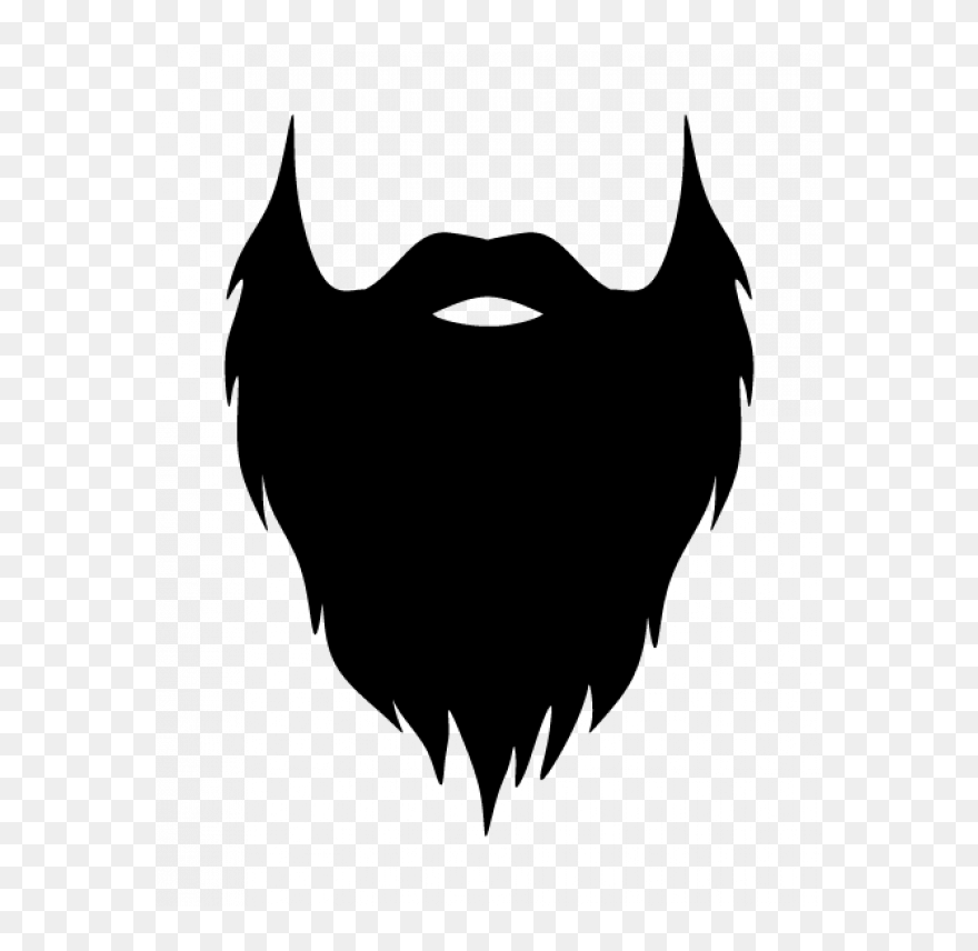 Beard Clipart Black - Transparent Background Beard Clip Art - Png Download