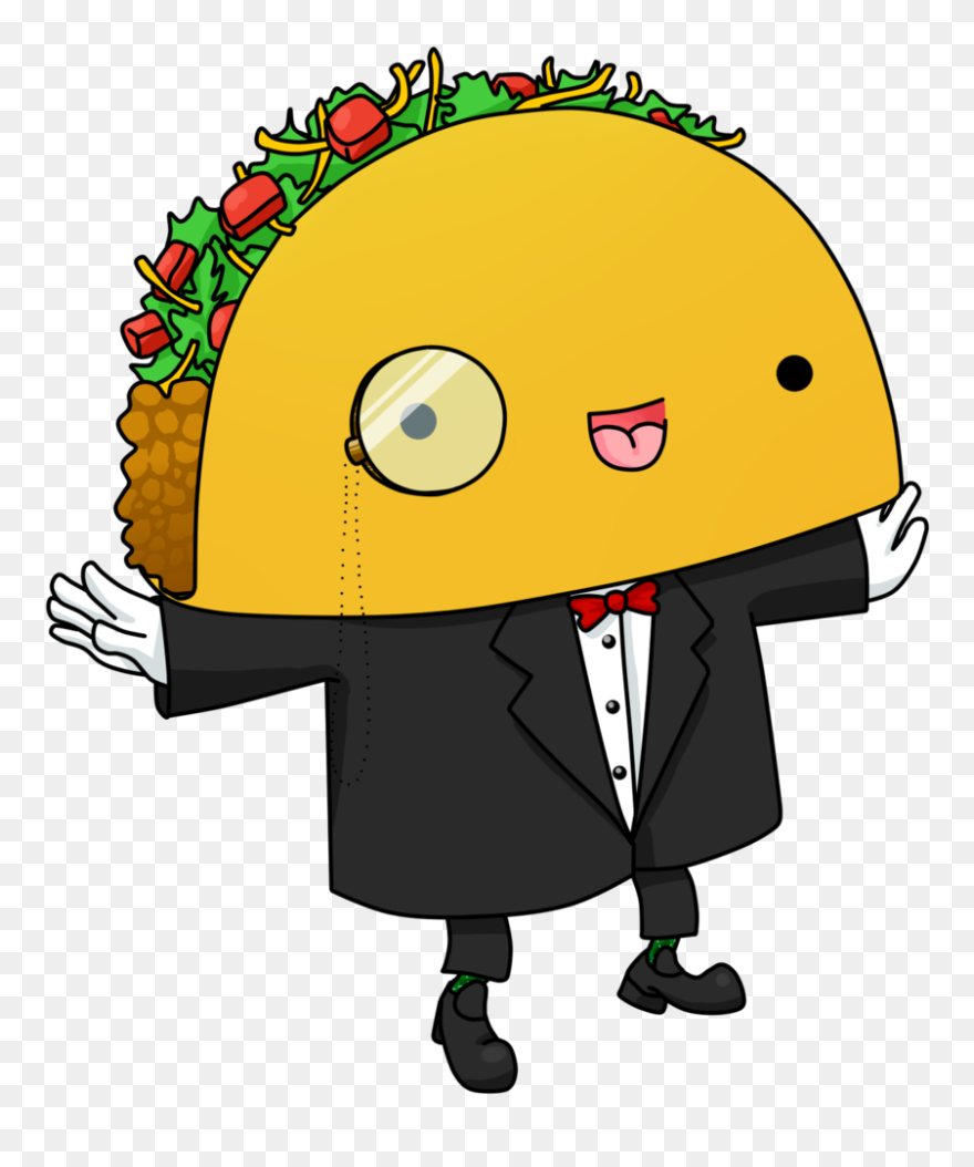 Cartoon Taco Taco Clipart Cute Pencil And Inlor Taco - Cartoon Tacos - Png Download