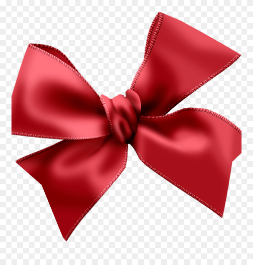 Transparent Bañarse Clipart - Red Bow Transparent Background - Png Download