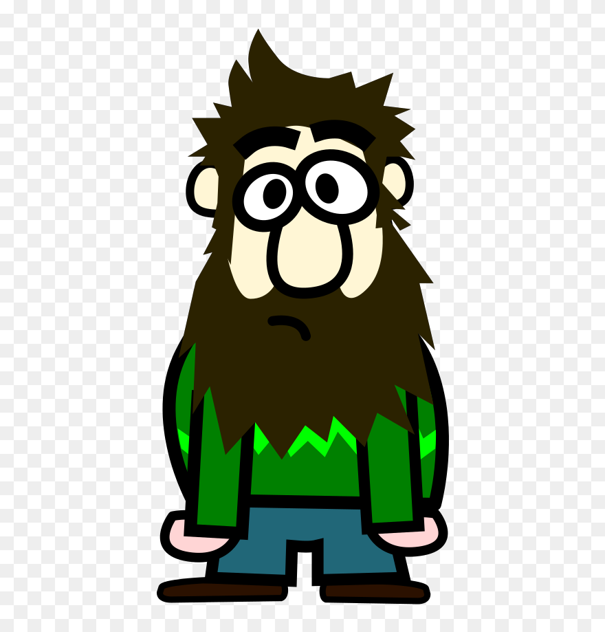 Cartoon Guy With Beard Clipart