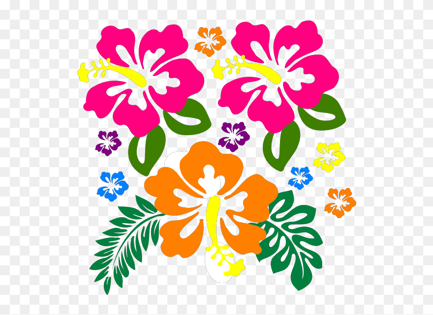 Hibiscus Corner 2 Svg Clip Arts - Png Download