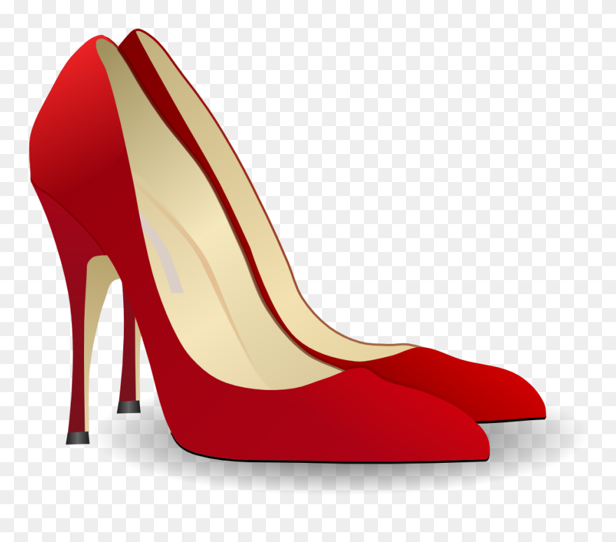 High Heel Clipart Bow - High Heeled Shoes Clipart - Png Download