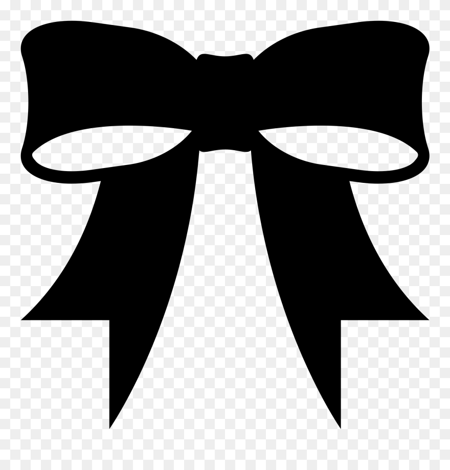 Download File Emojione Bw F Black Bow Emoji Clipart (5220532) PinClipart