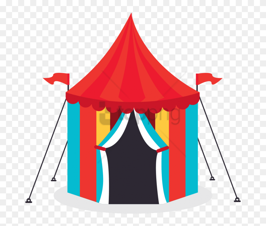 Tent Graphic Desktop Backgrounds - Clip Art Carnival Tent - Png Download