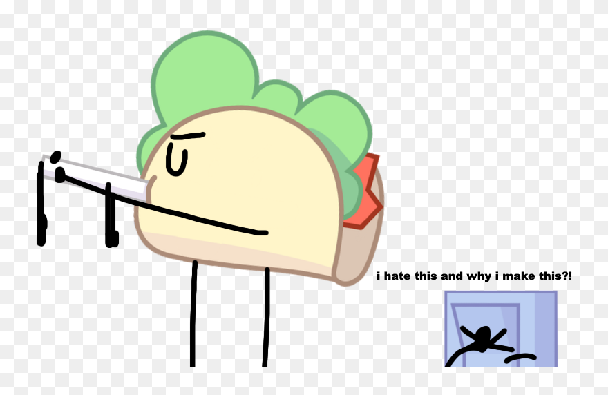 Taco Eat Lollipop By Eskietheflipper - Lollipop X Taco Bfb Clipart