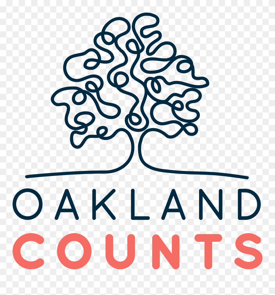 Oakland Counts Logo Blue - Oaklandcounts Org Clipart