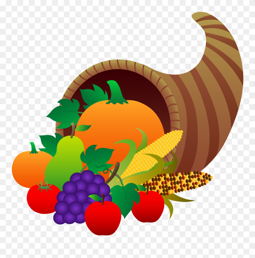 Free Content Thanksgiving Clip - Cornucopia Clip Art - Png Download