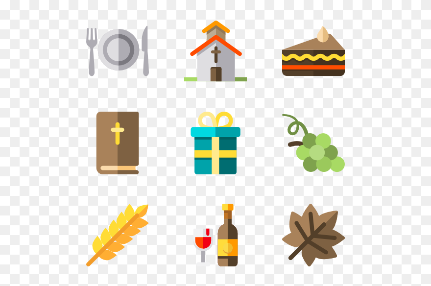 Clipart Thanksgiving November Border Vector Library - November Icons - Png Download