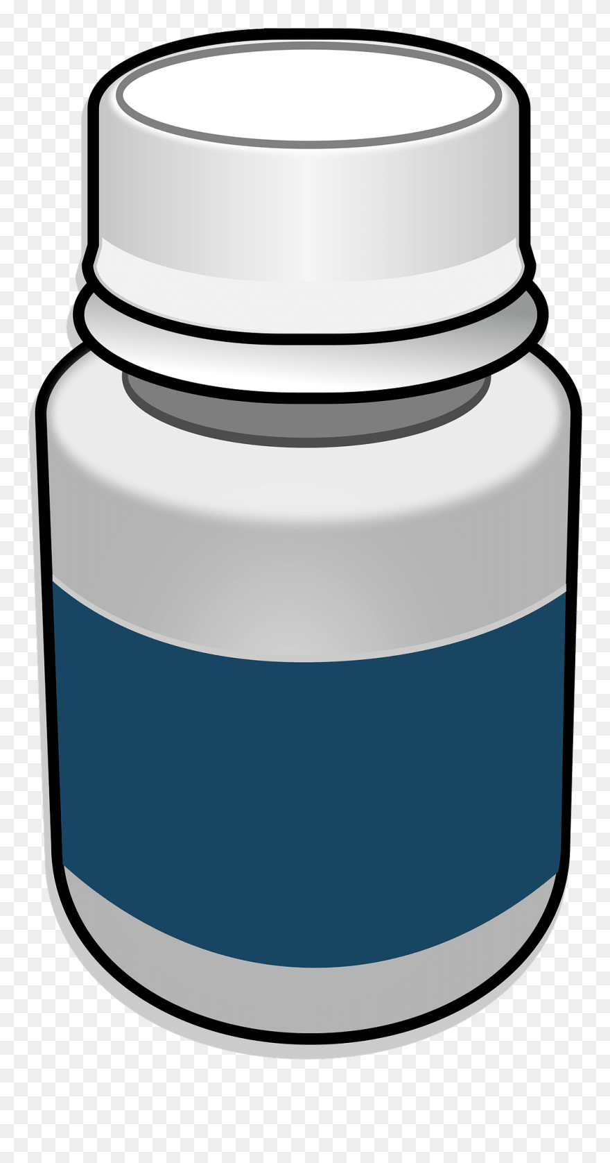 Transparent Background Pill Bottle Clipart - Png Download