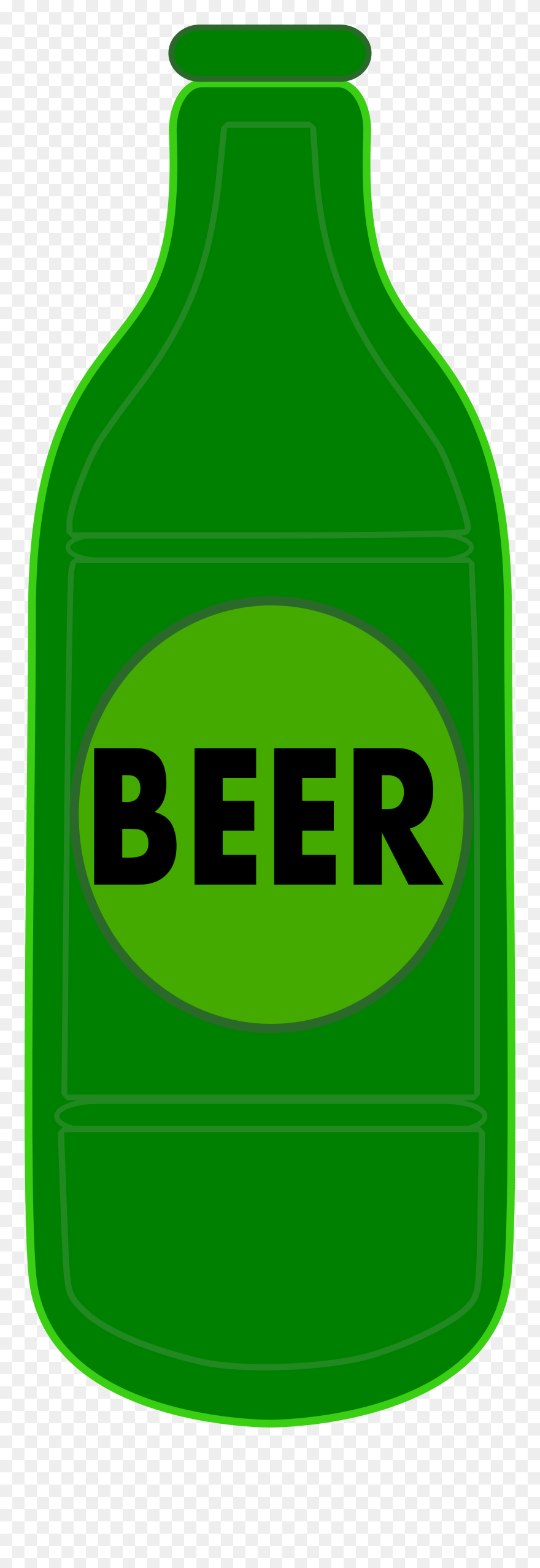 Beer Bottle Clipart Icon Image - Graphic Design - Png Download