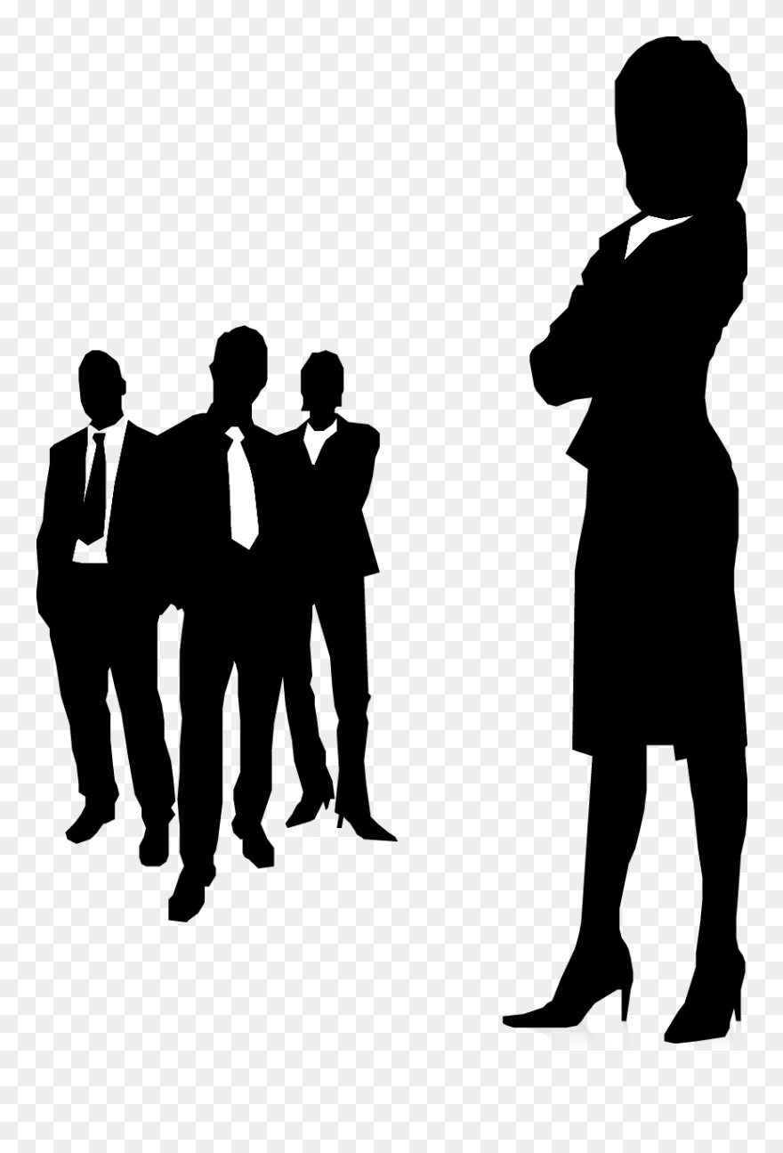 Businessperson Management Woman Female Clip Art - Woman Business Face Silhouette - Png Download
