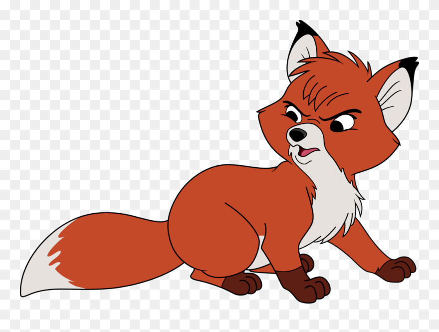 Fox Clipart Hurt - Fox And The Hound Drawing - Png Download