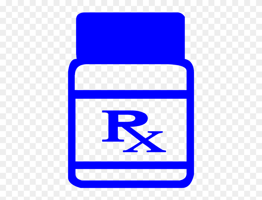 Rx Prescription Bottle Clipart Image - Medical Prescription - Png Download