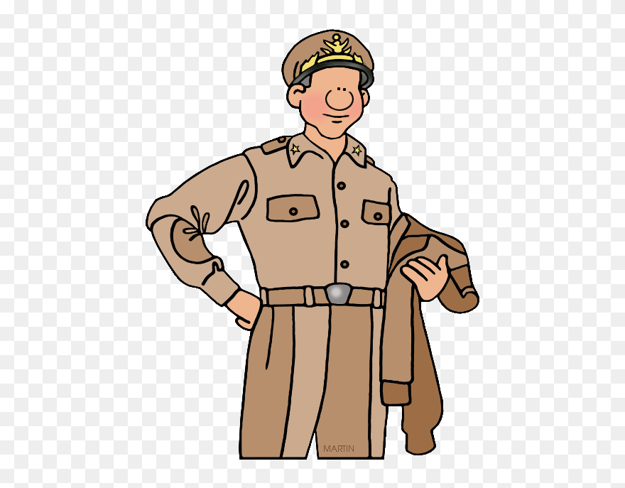 Military Clip Art By Phillip Martin, Douglas Macarthur - General Douglas Macarthur Clipart - Png Download