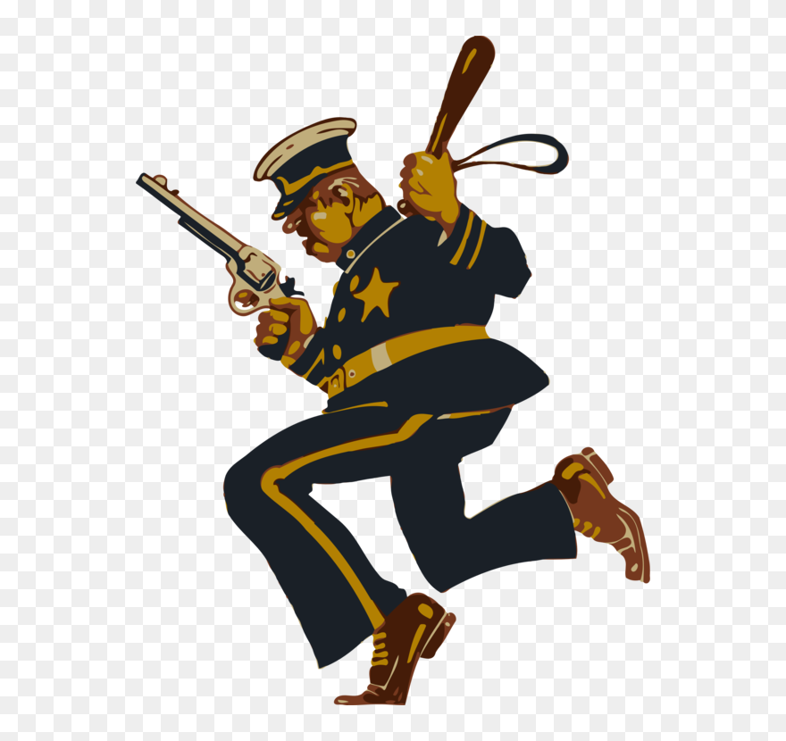 Headgear,yellow,uniform - Vintage Policeman Png Clipart