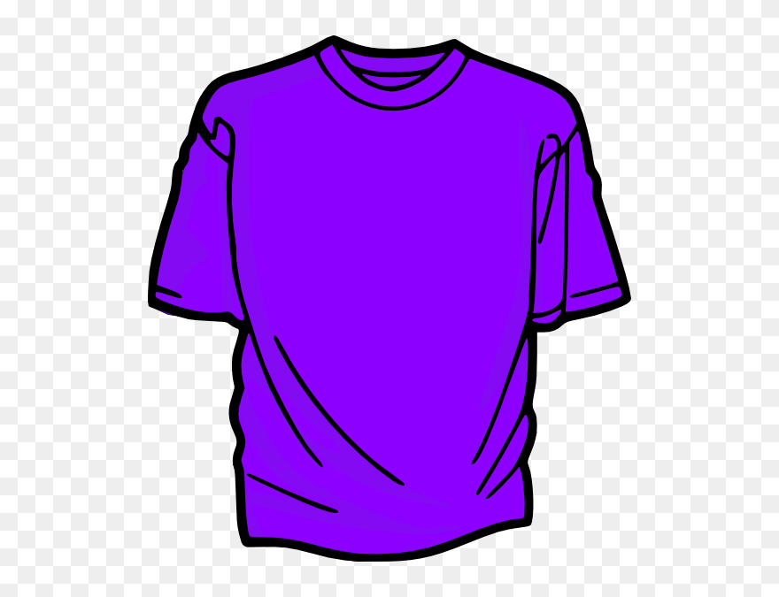 Purple Shirt Clipart Png Library Stock T Shirt Purple - T Shirt Clipart Transparent Png