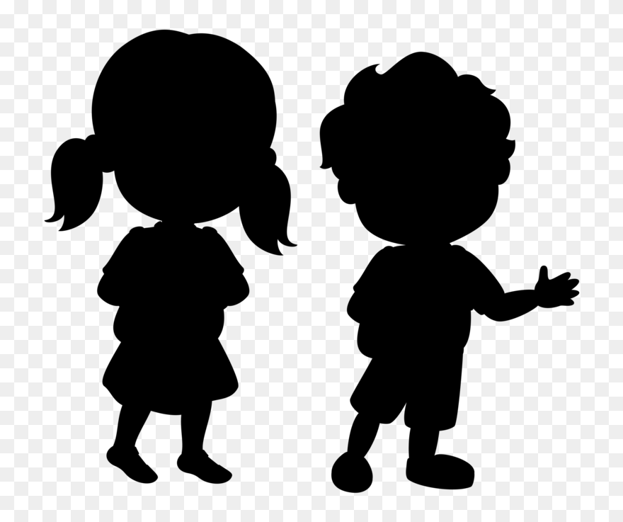 Black & White - Child Clip Art Black And White - Png Download