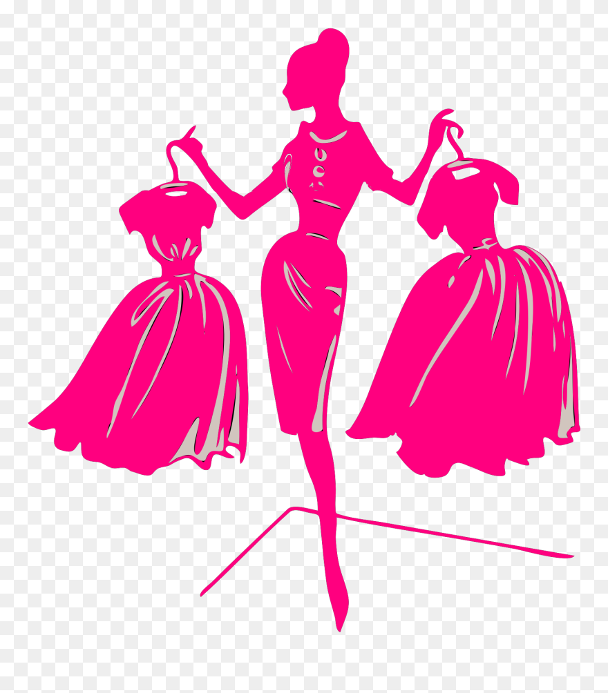 Women Fashion Show Illustration Clipart