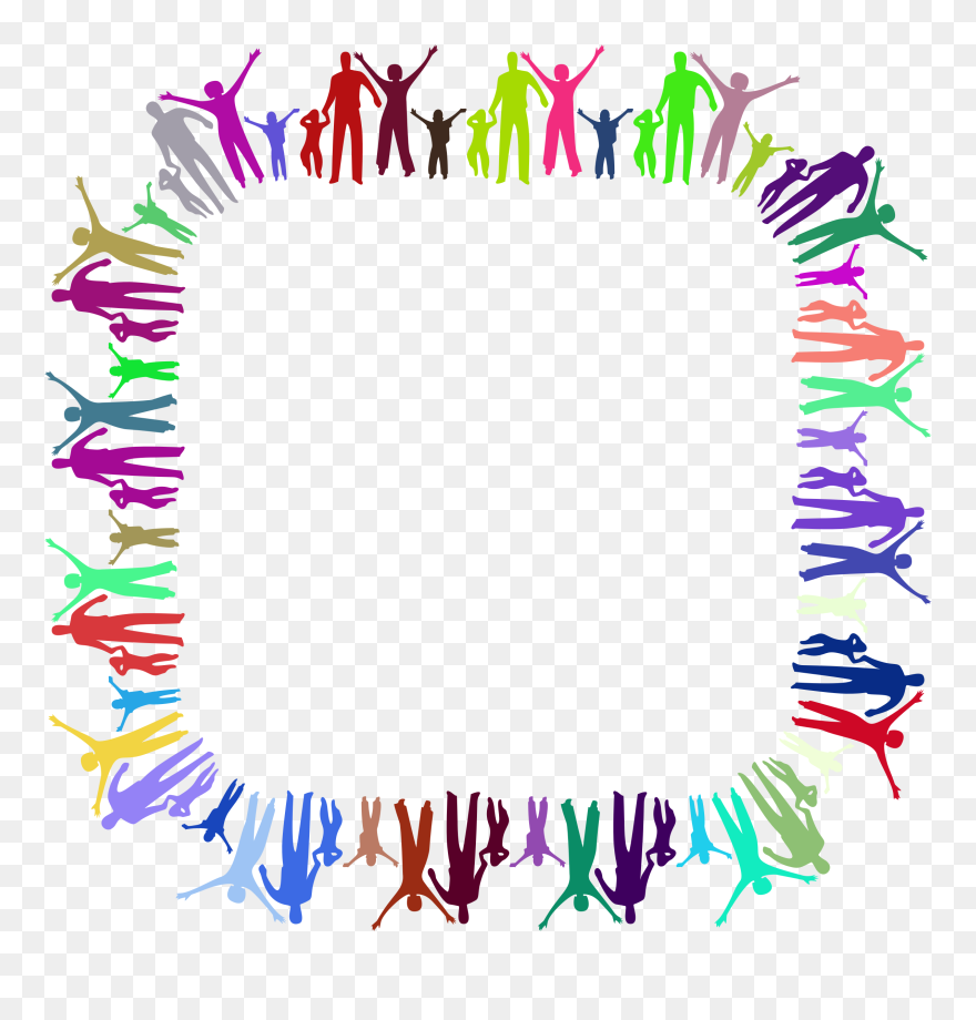Family Small Prismatic Big - Clipart Family Circle - Png Download