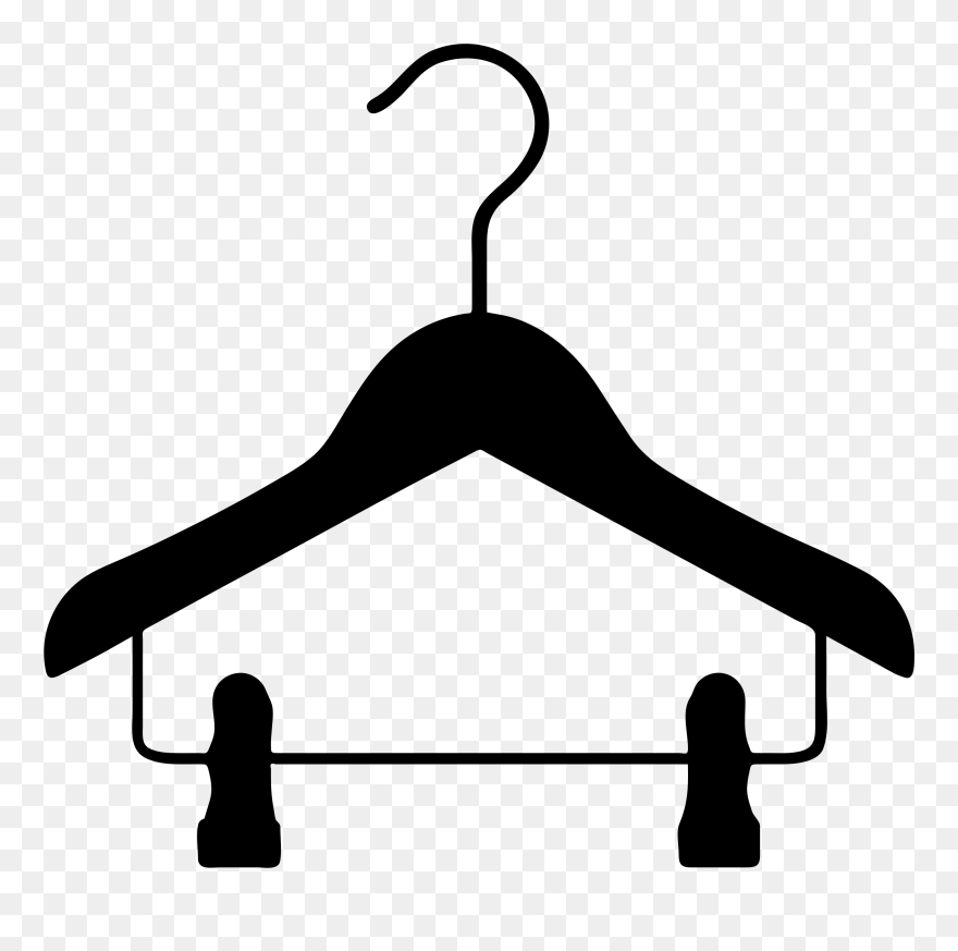 Clothes Hanger - Hanger For Clothes Clipart - Png Download