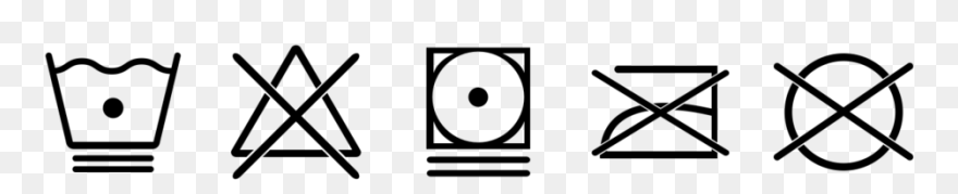 Laundry-symbols - Laundry Care Symbols Png Clipart