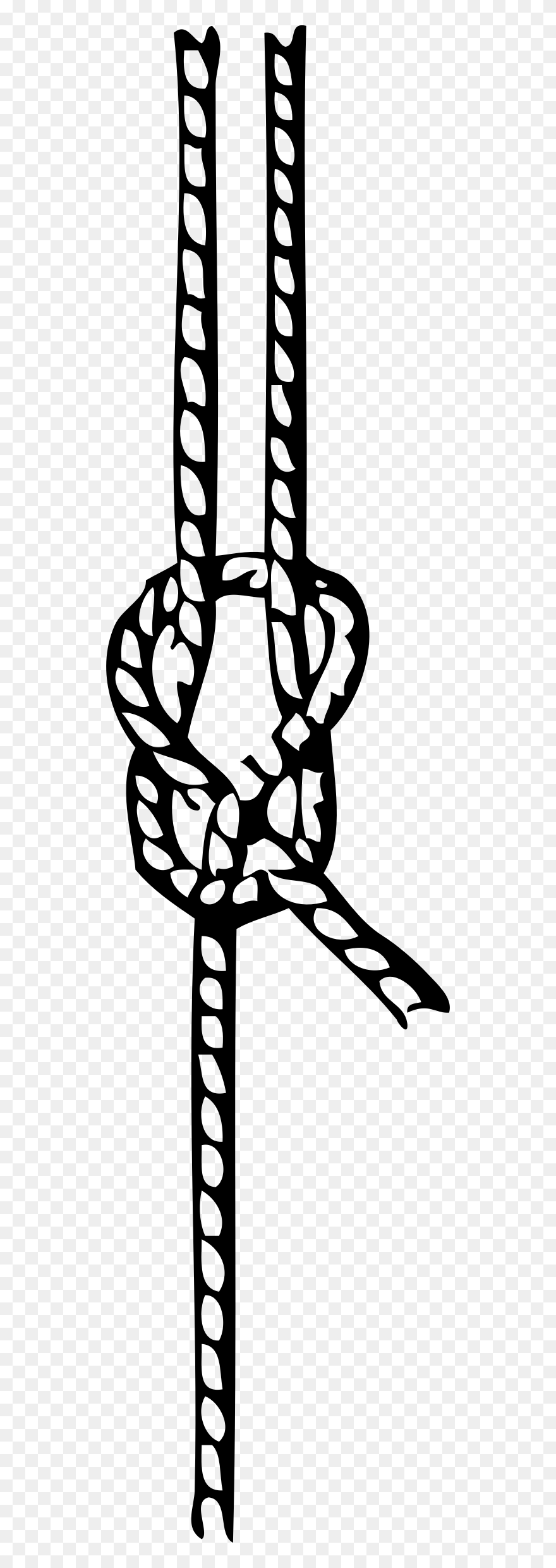 Splice Clip Rope - Black And White Knot Png Transparent Png