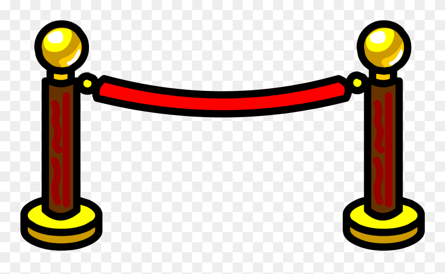 Club Penguin Rewritten Wiki - Transparent Red Velvet Rope Png Clipart