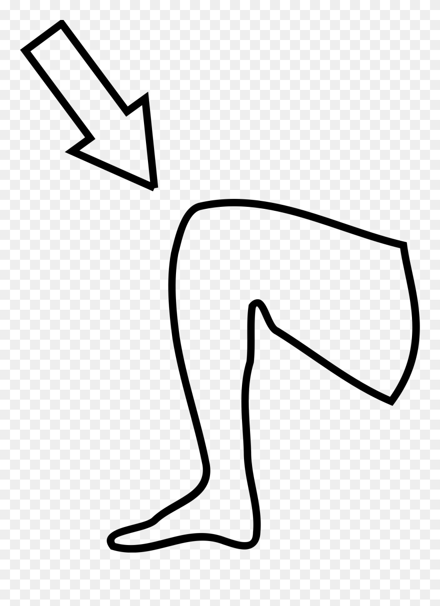 Collection Of Knees - Knees Clipart Black And White - Png Download