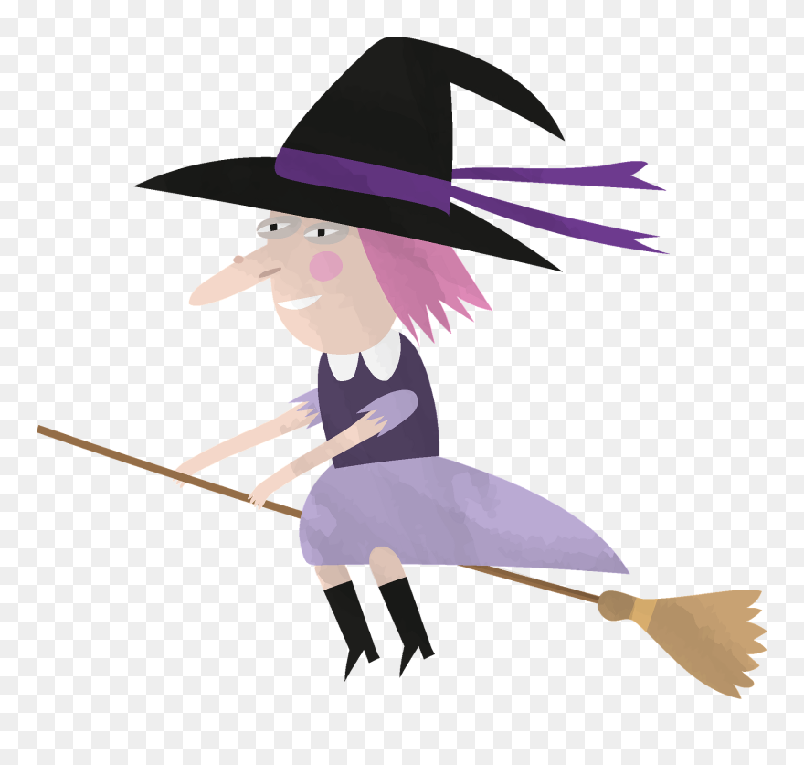 Witch Clipart - Cartoon - Png Download