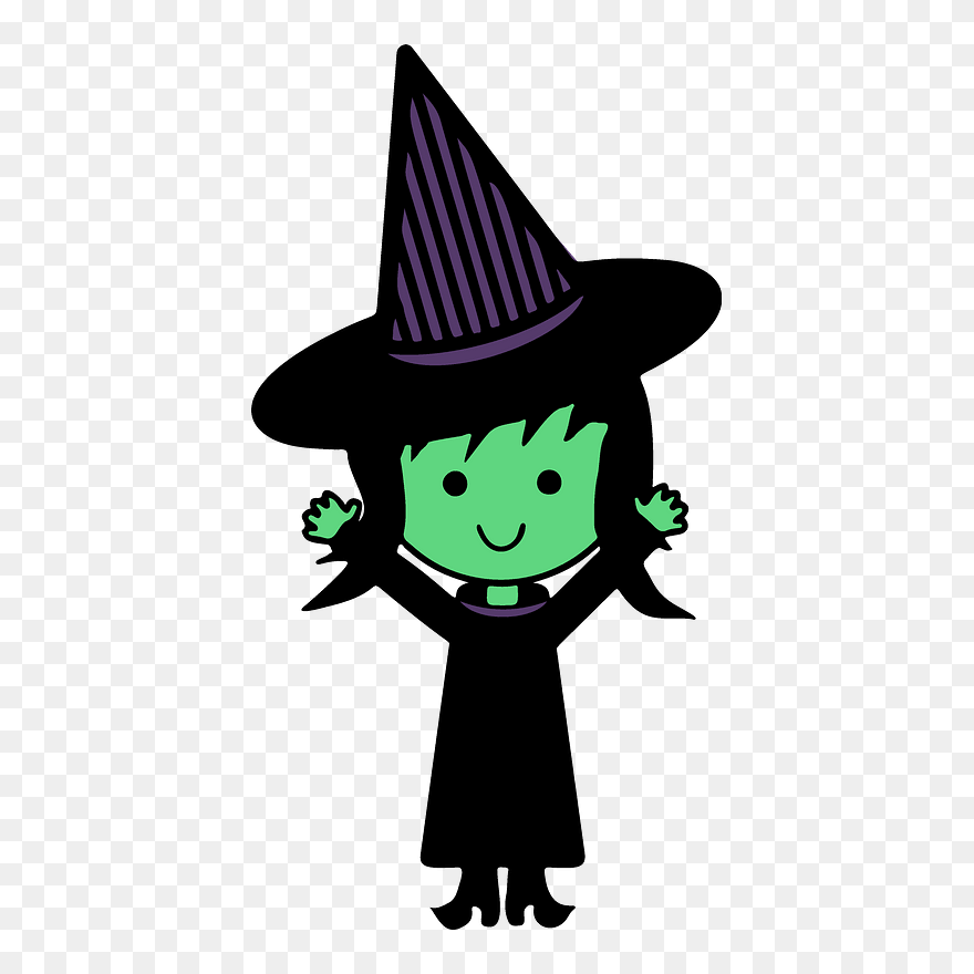 Chibi Witch Clipart - Clipart Transparent Cute Witch - Png Download