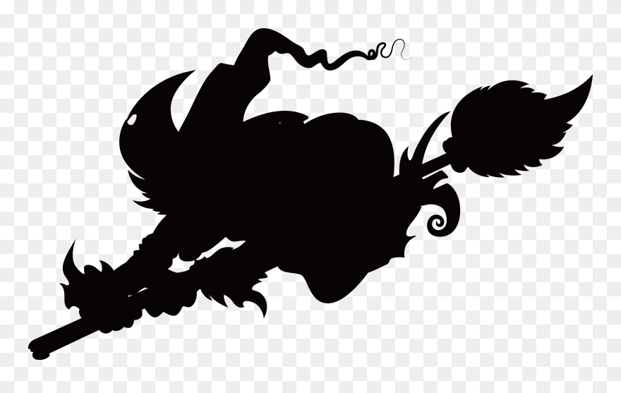Witchcraft Royalty-free Clip Art - Hexe Auf Besen - Png Download