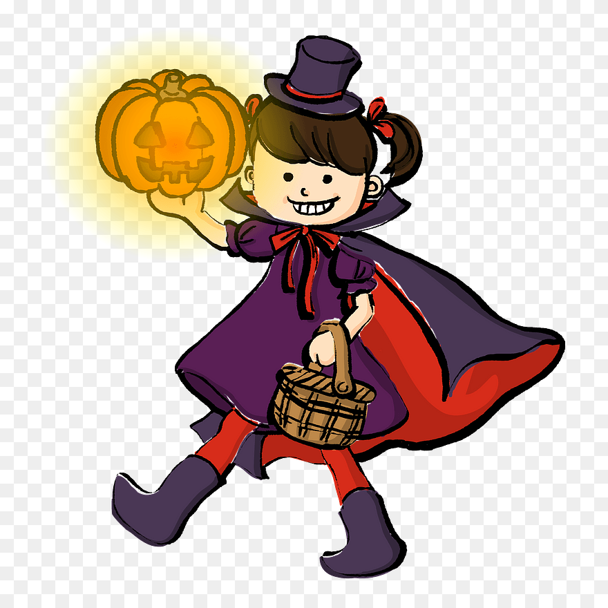 Halloween Witch Clipart - Cartoon - Png Download