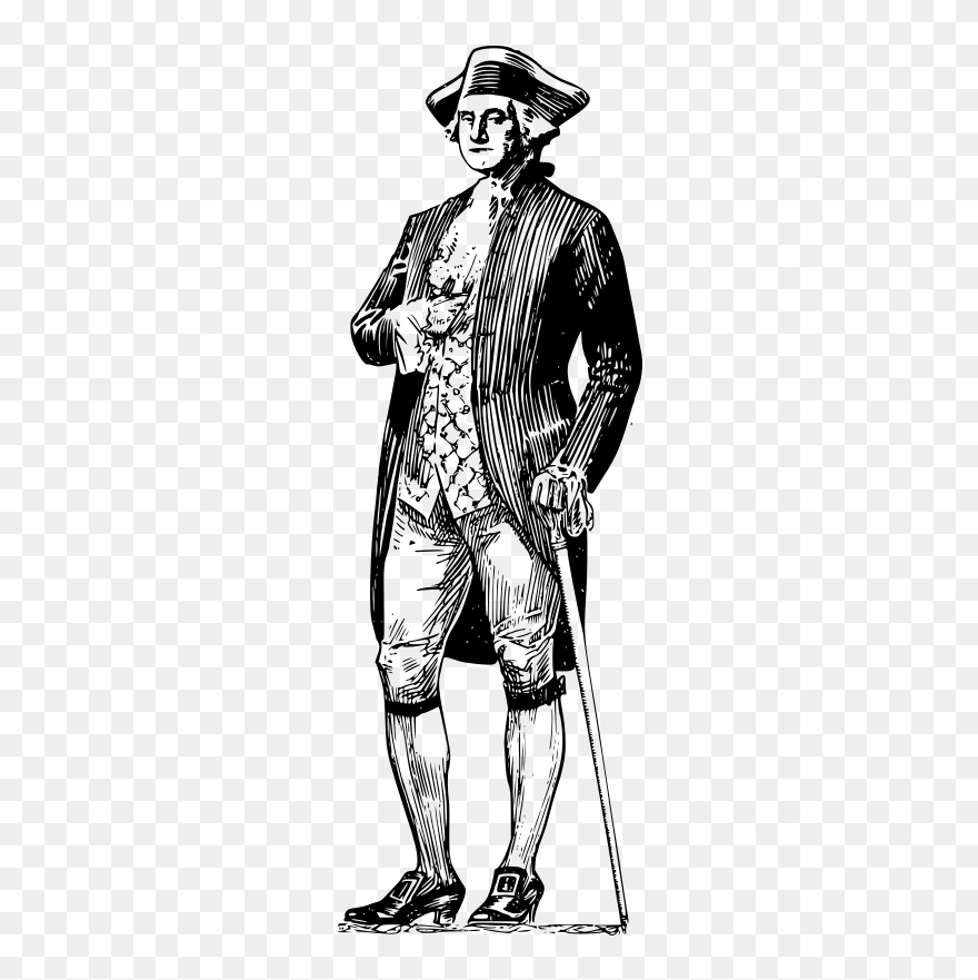 George Washington Clip Art - George Washington Standing Up - Png Download