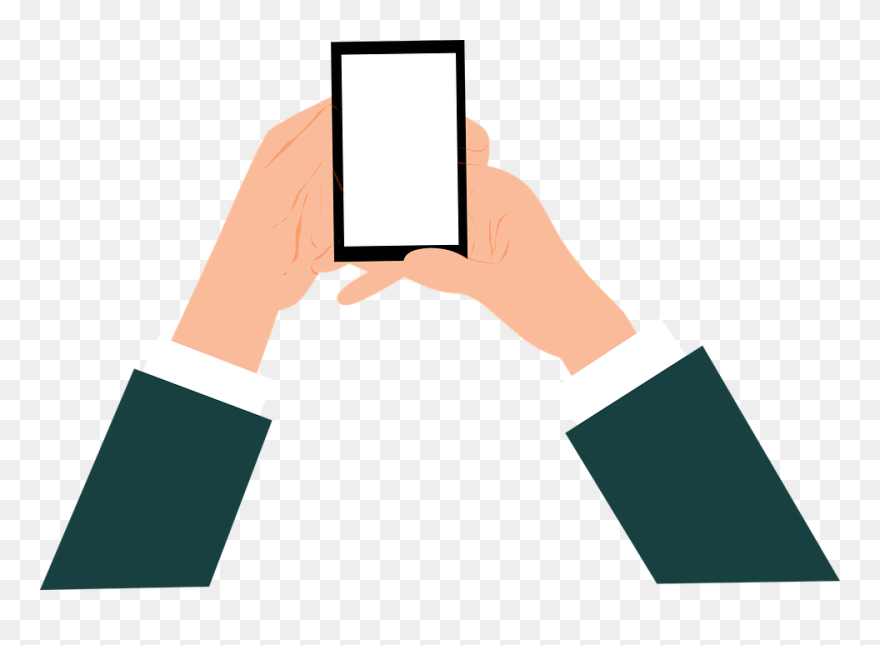 Android Clipart Hand Png - Celular Escribiendo Png Transparent Png