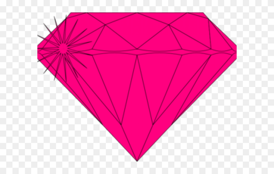 Transparent Pink Diamond Ring Clipart - Diamond Heart Animated Png