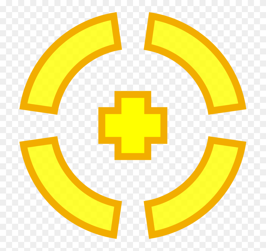 Area,text,symbol - Yellow Target Sign Clipart