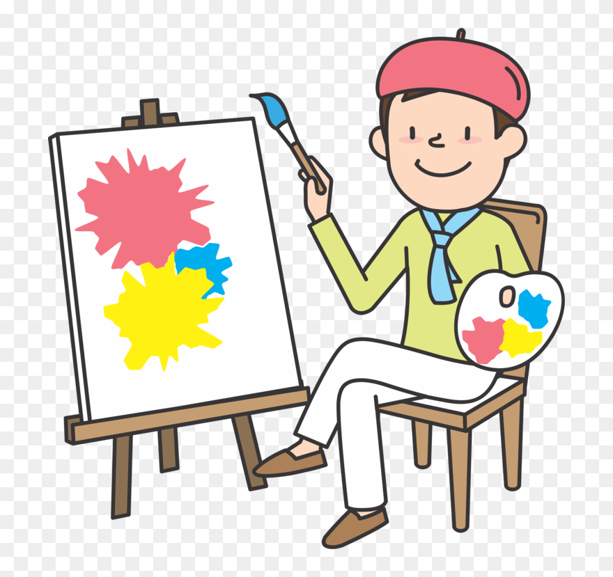 Easel,playing With Kids,artwork - Job Of Painter For Kids Clipart